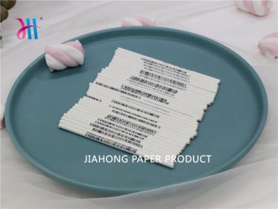 Stampa personalizzata Riciclabile Barcode Bastoncini di carta 3,5 * 100mm 