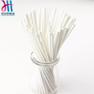 white lollipop paper stick